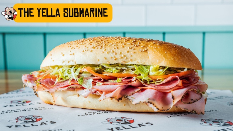 Yella submarine sandwich